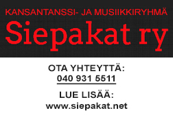 Kansantanssi- ja musiikkiryhmä Siepakat logo